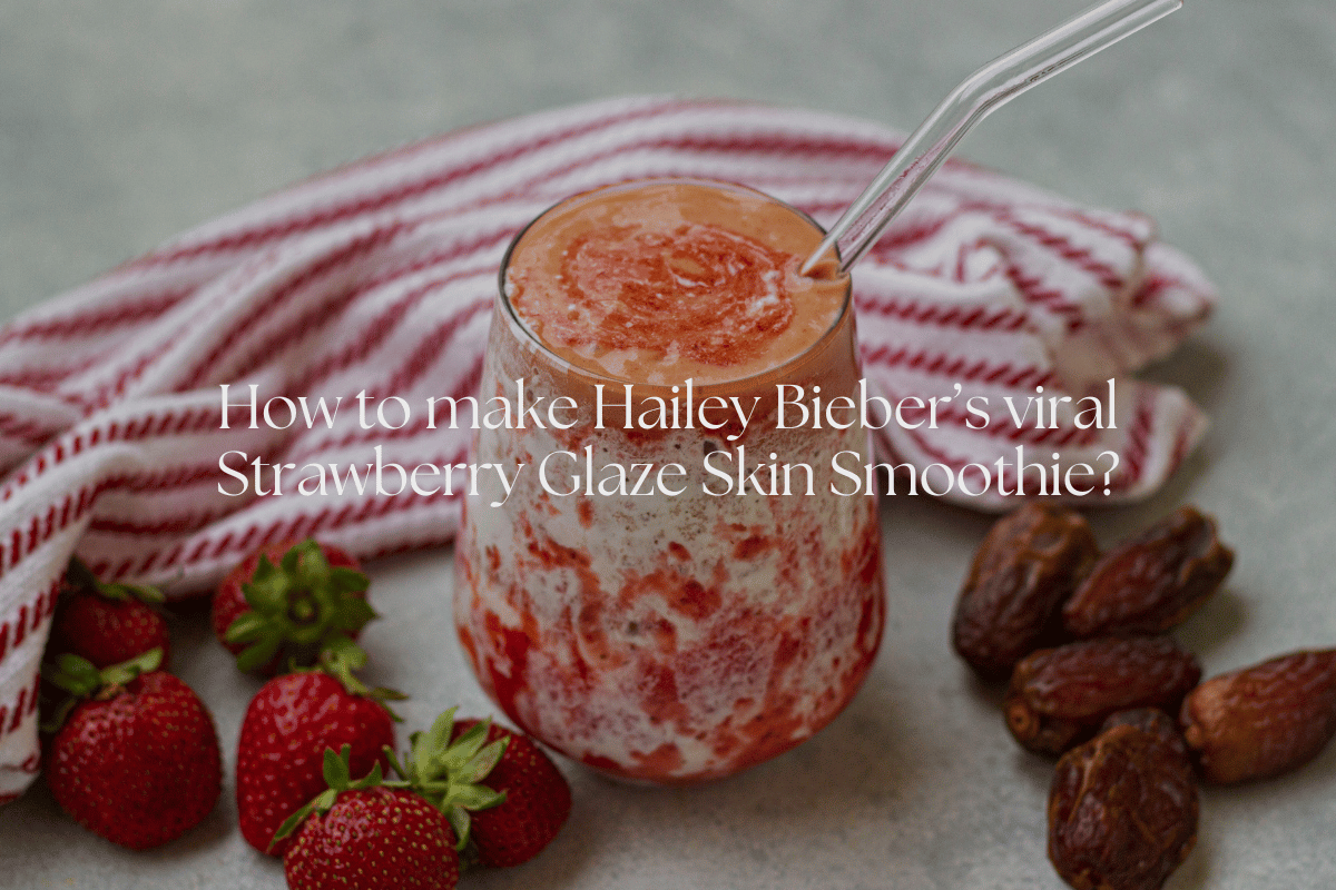 How to make Hailey Bieber’s viral Strawberry Glaze Skin Smoothie?
