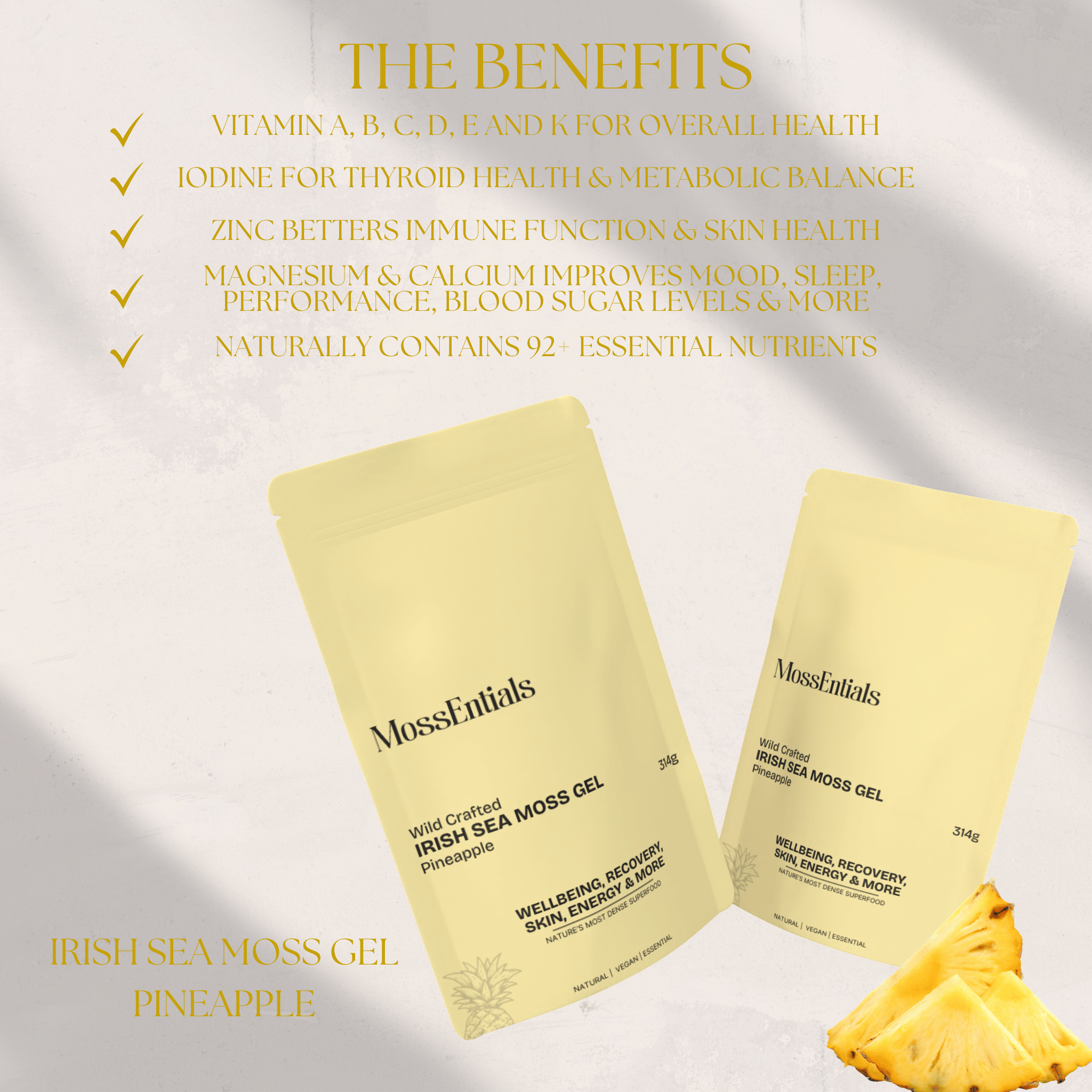 Irish Sea Moss Gel Pineapple