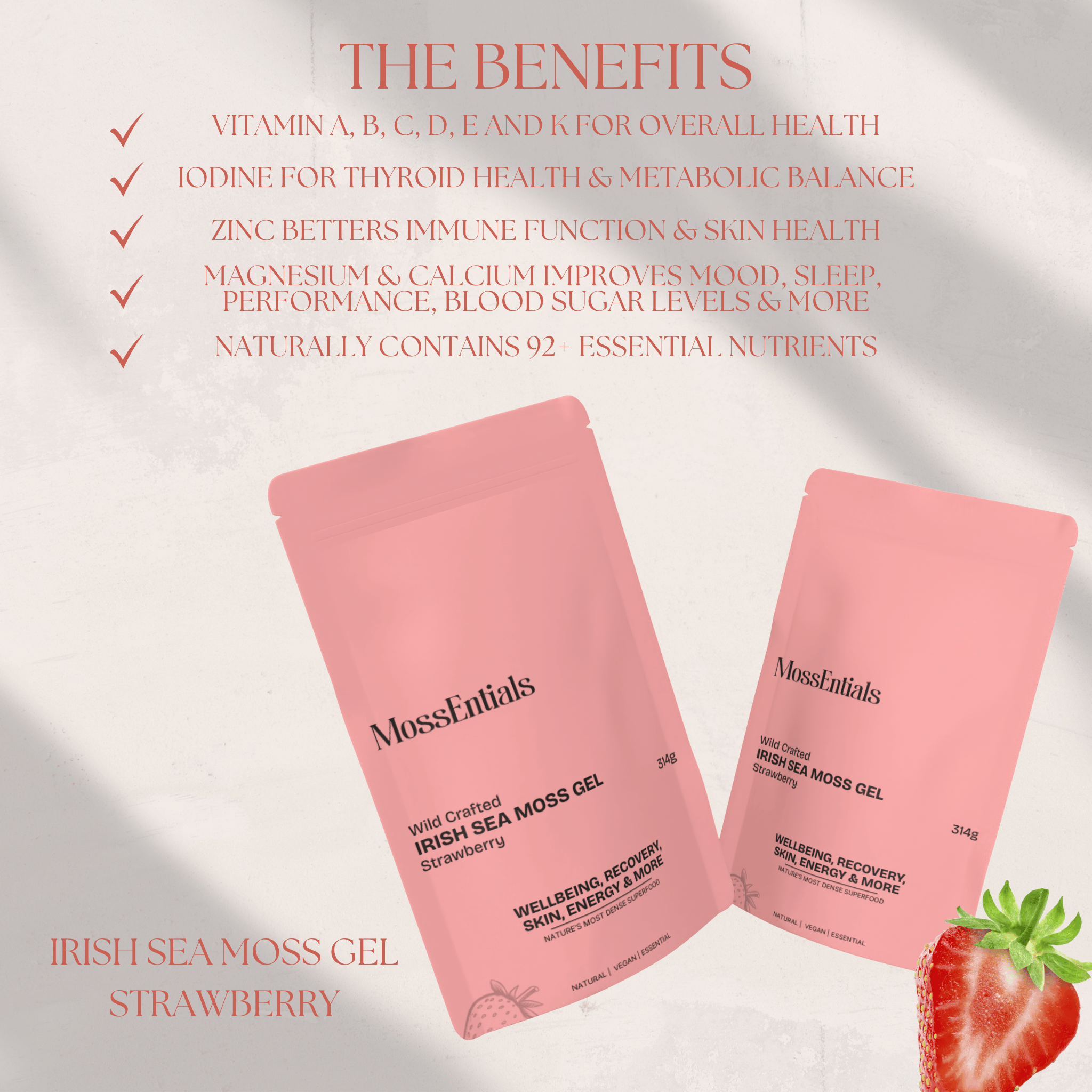 Irish Sea Moss Gel Strawberry