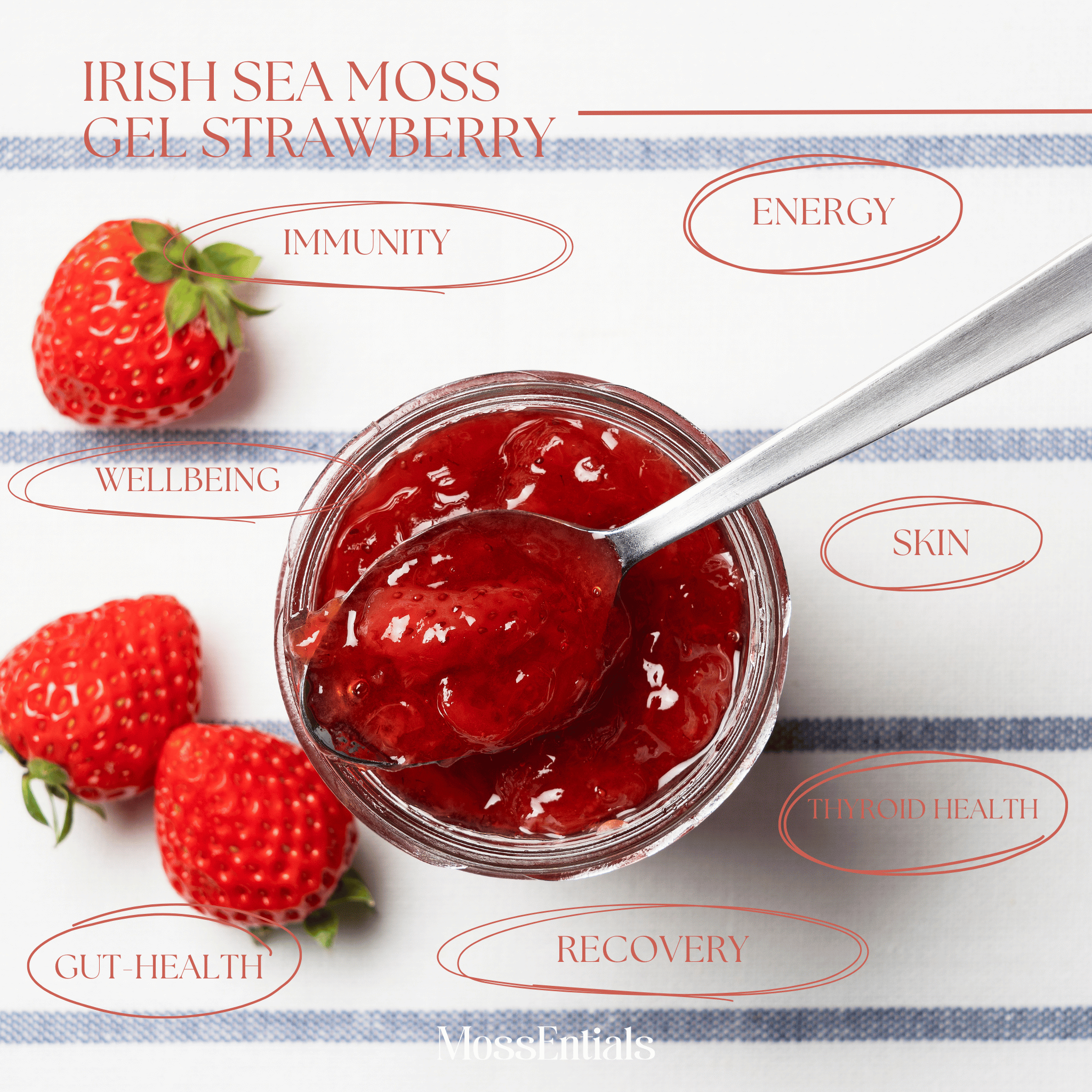 Irish Sea Moss Gel Strawberry