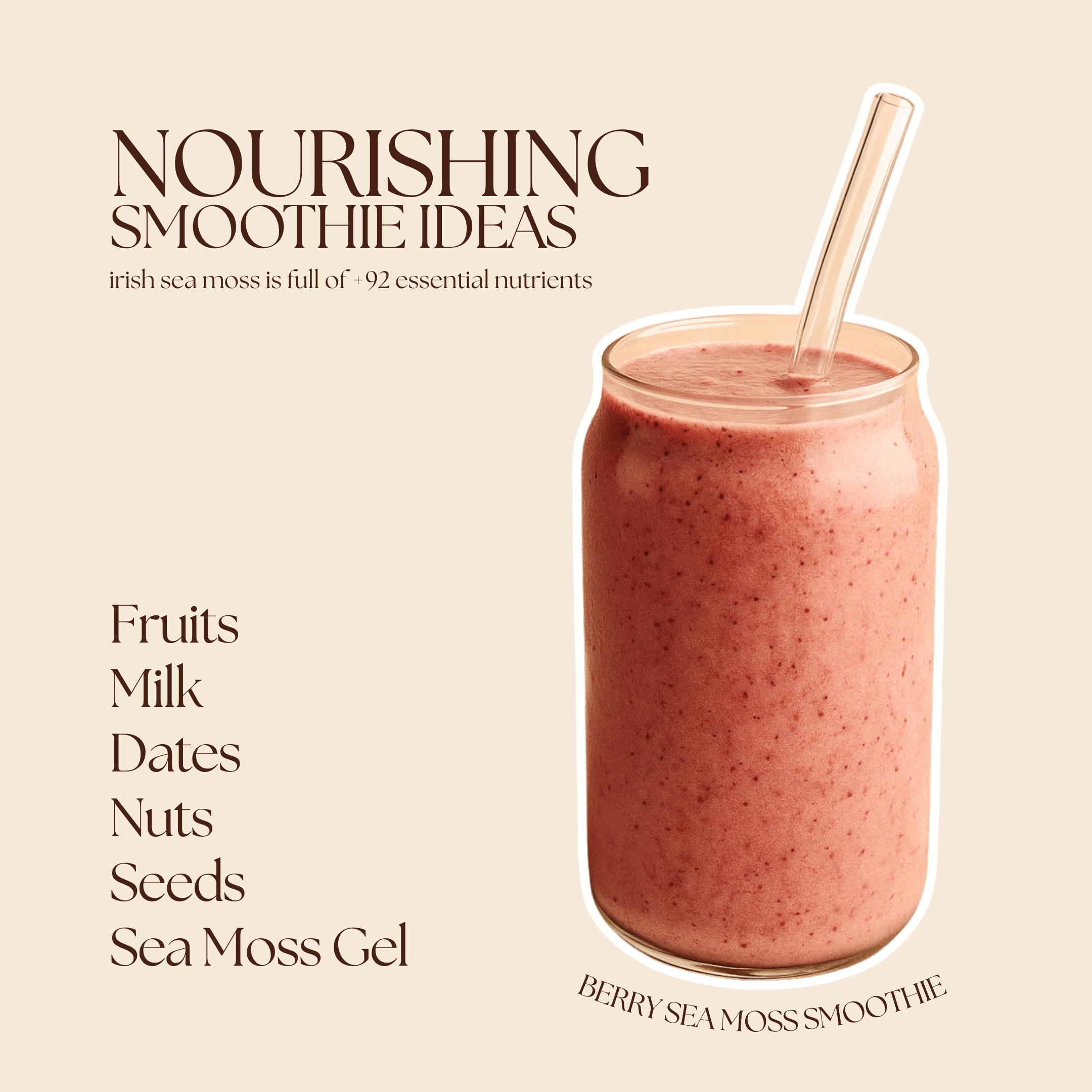 The MossEntials Smoothie Glass